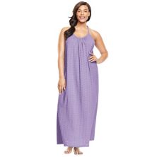 Dreams & Co. Women's Plus Size Breezy Eyelet Knit Long Nightgown Dreams & Co.