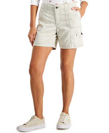 Миниатюрные шорты карго с зигзагообразной строчкой, созданные для Macy's Style & Co