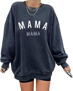 Женская Толстовка Langwyqu Oversized Los Angeles California Crewneck Long Sleeve Casual Loose Pullover Langwyqu