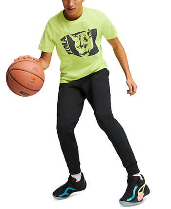 Мужская баскетбольная футболка с круглым вырезом и короткими рукавами с рисунком кота Timeout PUMA