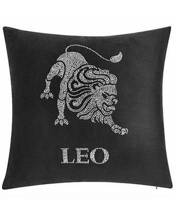 Декоративная подушка «Лео», расшитая бархатом, 18 x 18 дюймов Edie@Home