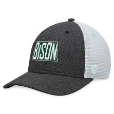 Men's Top of the World Charcoal/White NDSU Bison Townhall Trucker Snapback Hat Top of the World