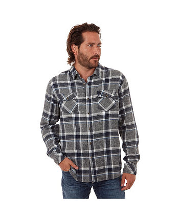 Clothing Men's Twisted Yarn Plaid Flannel Shirt PX