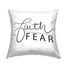 Stupell Home Decor Faith Over Fear Decorative Throw Pillow Stupell Home Decor
