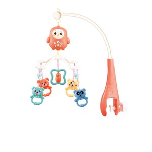 Baby Musical Crib Mobile With Hanging Rotating Toys Remote Control Bed Bell Music Box Night Light For Toddlers HAZUUNN