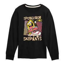Boys 8-20 SpongeBob SquarePants Sk8Pants Long Sleeve Graphic Tee Nickelodeon