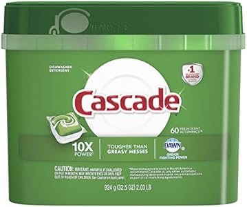 Cascade ActionPacs Fresh Scent Dishwasher Detergent 60 Count Cascade