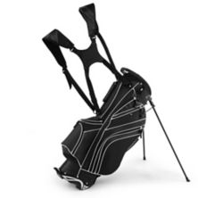 Golf Stand Cart Bag with 6-Way Divider Carry Pockets Slickblue