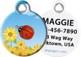 Dog Tag Art Lady Bug Personalized Dog & Cat ID Tag Dog Tag Art