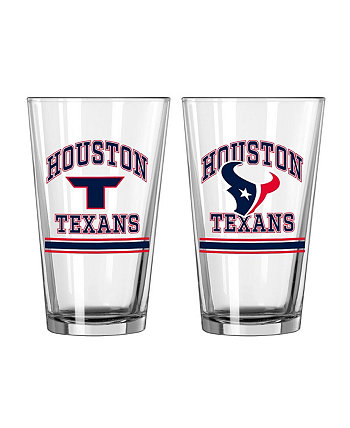 Houston Texans, две упаковки стаканов на 16 унций (пинта) Logo Brand