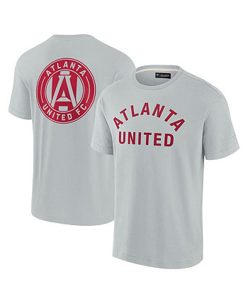 Мужская серая футболка с объемным логотипом Atlanta United FC Fanatics Signature