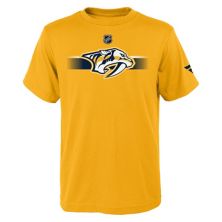 Золотая футболка с логотипом Youth Fanatics Nashville Predators Authentic Pro Fanatics