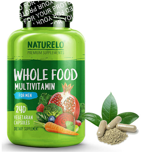 Мультивитамин для мужчин из цельных продуктов питания - 240 капсул - NATURELO NATURELO