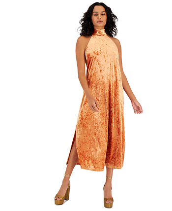 Женское макси-платье с вырезом халтер и боковыми разрезами, созданное для Macy's Bar III