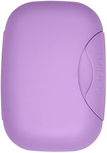 RADIUS Soap Travel Case, BPA-Free Recycled Plastic, Leakproof, Portable for Bathroom, Gym, Home, Camping - Lavender Radius