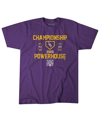 Men's Purple LSU Tigers Seven-Time NCAA Men's Baseball College World Series Champions T-shirt BreakingT