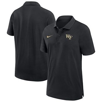 Мужская черная футболка-поло Nike с логотипом Wake Forest Demon Deacons, технологией Dri-FIT и короткими рукавами NCAA