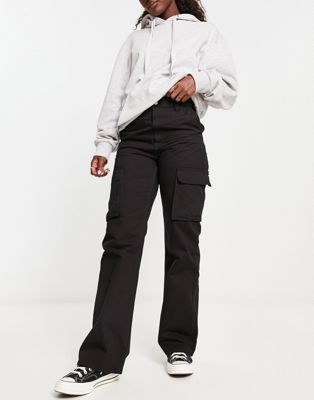 Черные практичные широкие брюки Dr Denim Echo Dr Denim