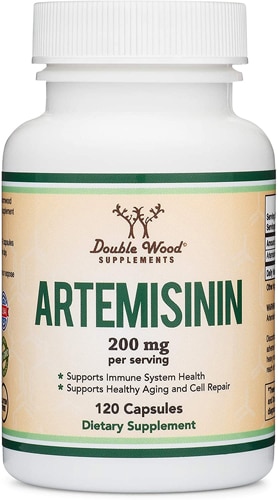 Артемизинин -- 200 мг -- 120 капсул Double Wood Supplements