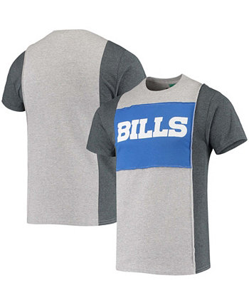 Мужская серая футболка с разрезом Buffalo Bills Refried Apparel