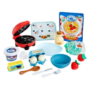 Little Tikes Creative Chefs Waffle Kit with Make-It Mix Play Sand, 18 Accessories, Ages 3+ Little Tikes