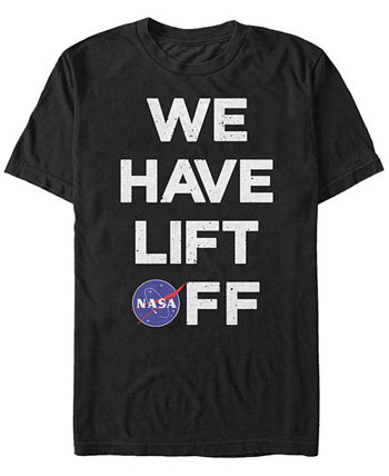 НАСА Мужская футболка с коротким рукавом We Lift Off Text FIFTH SUN