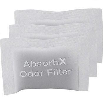 3-pack Absorbx Odor Filter For 13 Gal / 50 Liter Stainless Steel Oval Motion Sensor Trash Can SensorCan