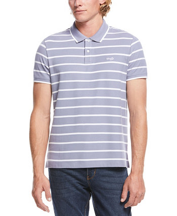 Мужская полосатая рубашка-поло с воротником-стойкой Perry Ellis America