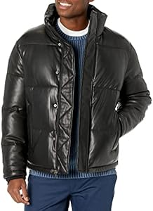 Calvin Klein Men's Classic Faux Leather Puffer Calvin Klein