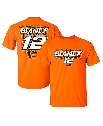 Мужская оранжевая футболка Ryan Blaney 2023 #12 Team Penske