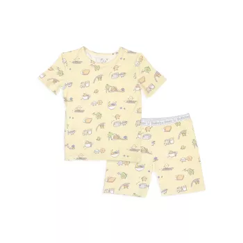 Baby, Little Kid's &amp; Kid's 2-Piece Love You Brunches Pajama Shorts Set Bellabu Bear