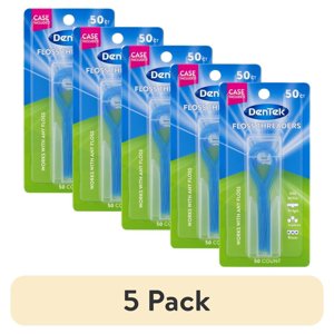 (5 pack) DenTek Floss Threaders, For Braces, Bridges, and Implants, 50 Count Visit the DenTek Store