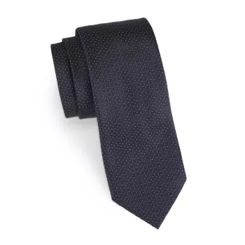 Шелковый галстук в горошек Zegna