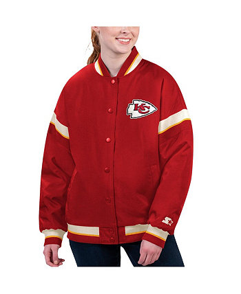 Женская красная университетская куртка с застежкой на пуговицы Kansas City Chiefs Tournament Starter