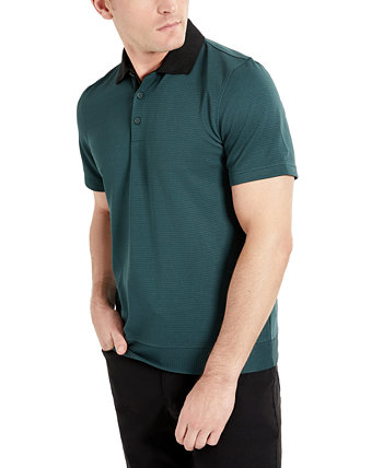 Мужская футболка-поло с короткими рукавами и контрастным воротником Kenneth Cole