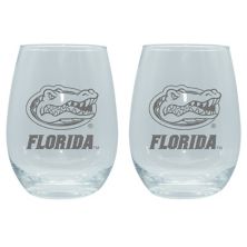 The Memory Company Florida Gators 2-Pack 15oz. Stemless Wine Glass Set The Memory Company