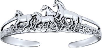 Конный браслет Wild Horses из стерлингового серебра Bling Jewelry
