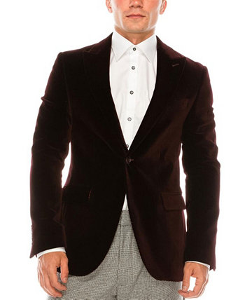 Мужской современный итальянский бархатный пиджак Kennedy RON TOMSON