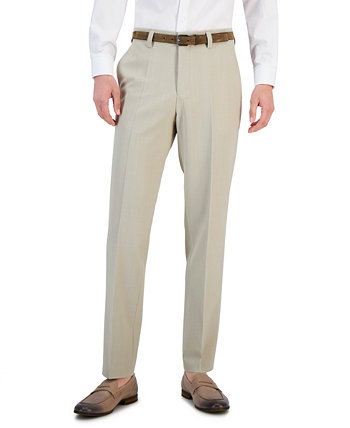 Мужские темно-коричневые костюмные брюки Modern-Fit Superflex HUGO BOSS