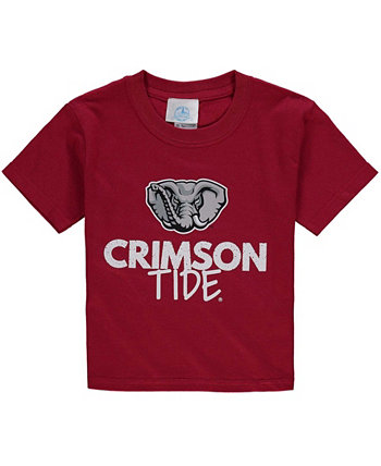 Big Boys Crimson Alabama Crimson Tide Crew Neck T-shirt Two Feet Ahead