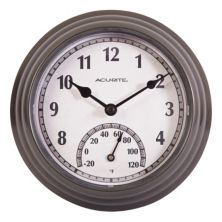 AcuRite 8.5 & # 34; Настенные часы и термометр для дома и улицы AcuRite