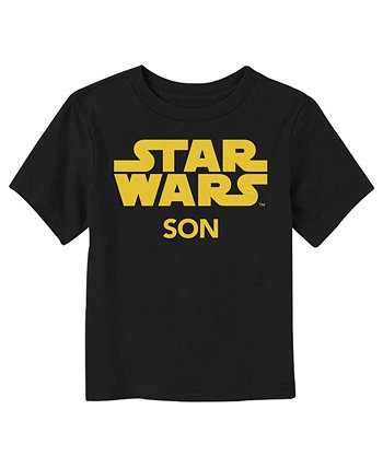 Toddler's Star Wars Son Classic Title Logo  Toddler T-Shirt Disney Lucasfilm