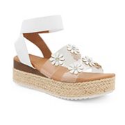 Yoki Mallen Platform Espadrille Upper Flower Girls' Sandals Yoki