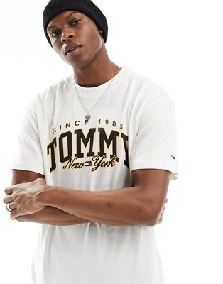 Белая непринужденная футболка с логотипом университета Tommy Jeans Skate Luxe Tommy Jeans
