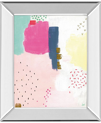 Точки и цвета в крапинках от Joelle Wehkamp Настенная живопись с принтом в зеркальной раме, 22 "x 26" Classy Art
