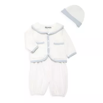 Baby Boy's 3-Piece Romper, Jacket &amp; Hat Set Macis Design