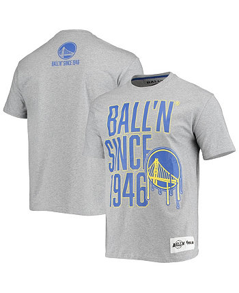 Men's Heather Gray Golden State Warriors Since 1946 T-shirt BALL'N