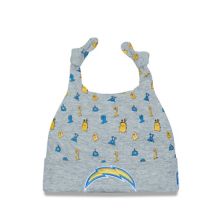 Infant New Era Heather Gray Los Angeles Chargers Critter Cuffed Knit Hat New Era