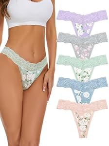 Женские Трусы voenxe Seamless Lace Thongs Voenxe