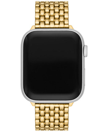 Золотистый браслет из нержавеющей стали для Apple Watch® 38–45 мм Tory Burch